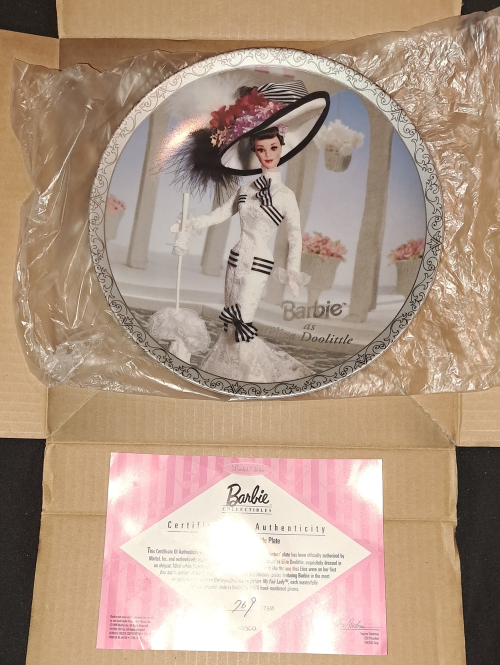 2 Barbie Decorative Plates - Barbie as Doctor Dolittle